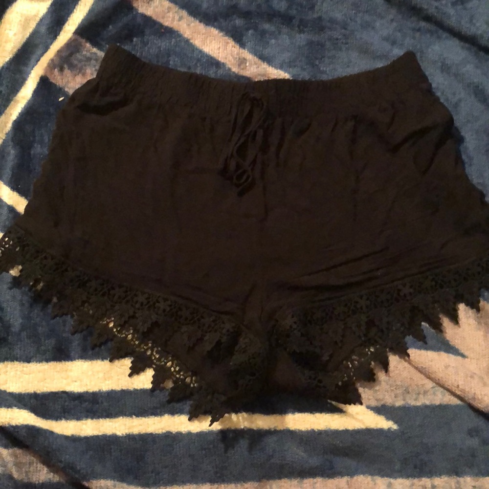 Black high waisted shorts